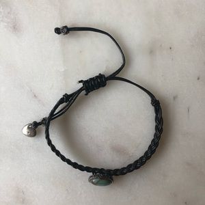 Fossil Turquoise Leather Bracelet